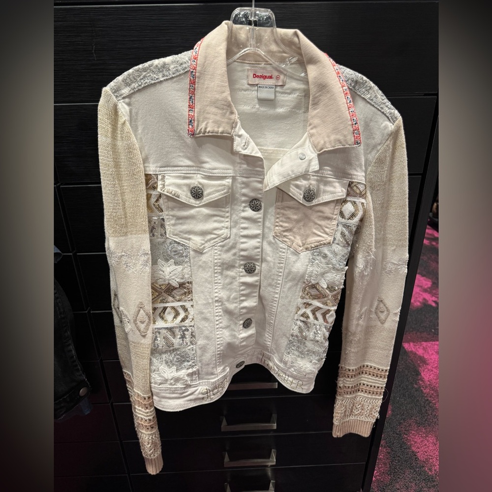 Patchwork Denim Jacket - image 1